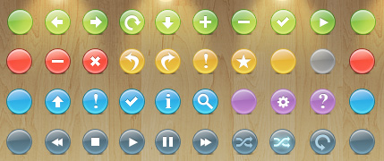 Knob Buttons Toolbar icons