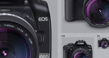 Canon 400D + lens 17-85mm