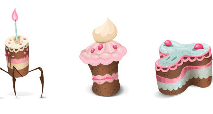 Sweets icons set