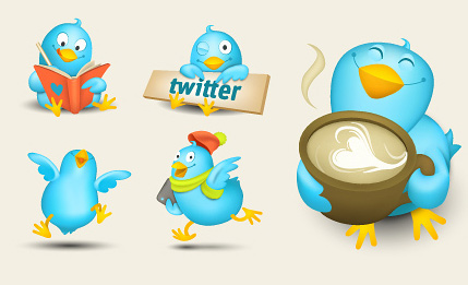 Cute Tweeters Icon Set