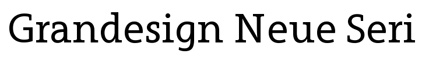 Grandesign Neue Serif