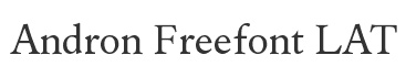 Andron Freefont LAT