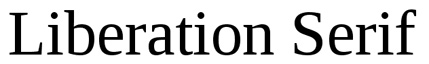 Liberation Serif Liberation Serif