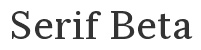 Serif Beta