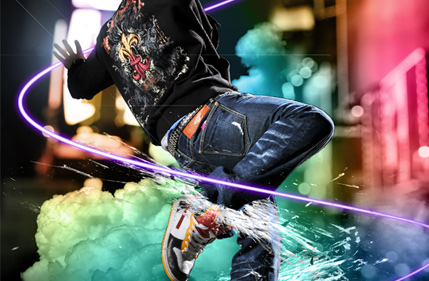 Dazzling Dance Photo Manipulation