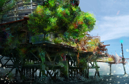 How to Combine Digital Painting and Photo Manipulation to Create a Platform Environment
