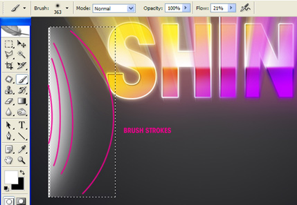 Step10a Thiết Kế Chữ SHINY Retro Mới trong Photoshop   thiết kế web