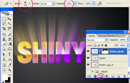 Step7b Thiết Kế Chữ SHINY Retro Mới trong Photoshop   thiết kế web