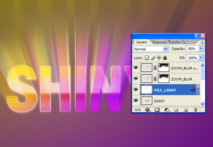 Step9b Thiết Kế Chữ SHINY Retro Mới trong Photoshop   thiết kế web