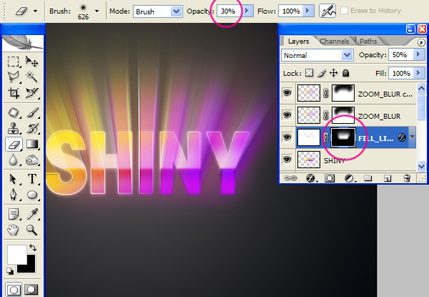 Step9c Thiết Kế Chữ SHINY Retro Mới trong Photoshop   thiết kế web