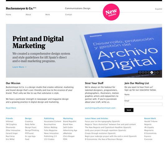 minimal web design