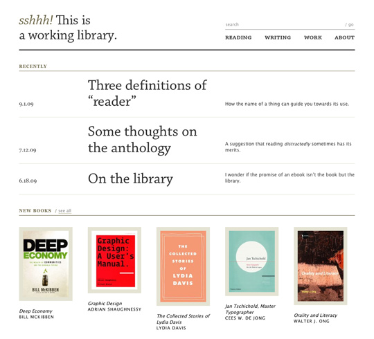 minimal web design