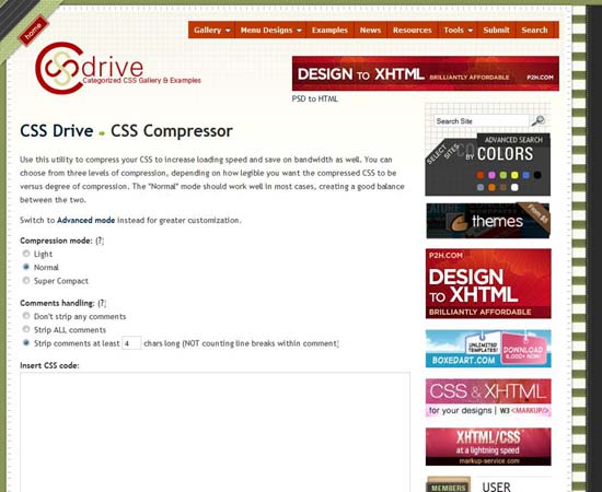 CSS compressor