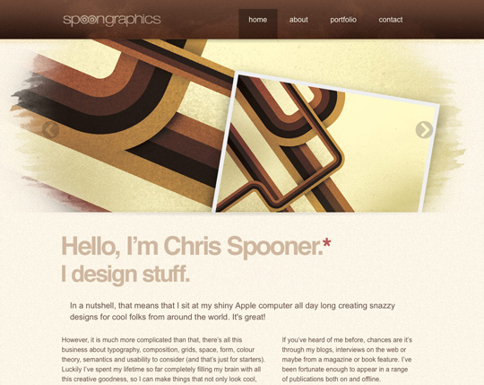 brown web design