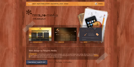 50个漂亮的棕色风格网页设计作品欣赏