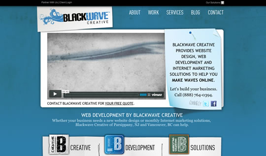 55个漂亮的蓝色风格网站设计作品欣赏（上篇）