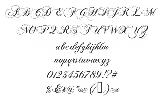 script fonts