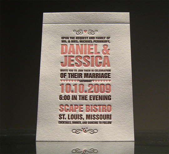 letterpress invitations