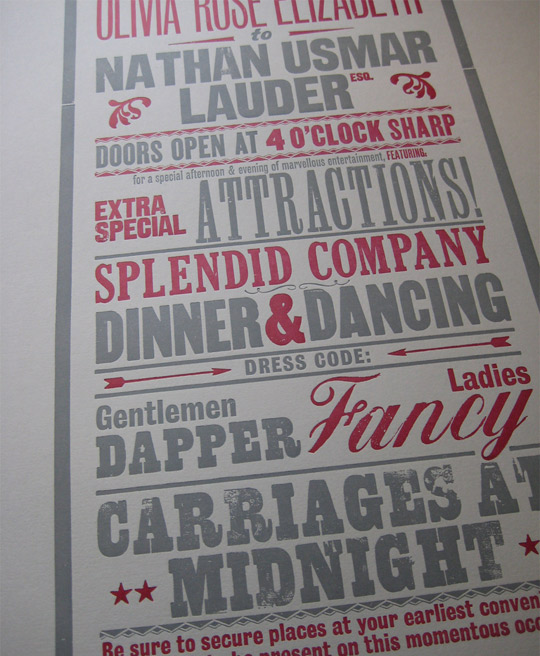 letterpress invitations