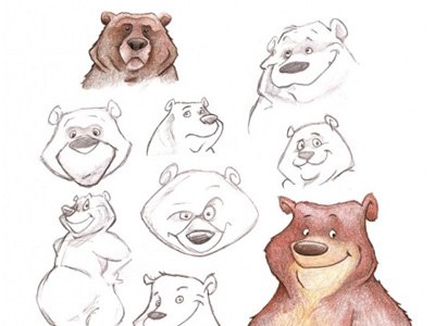 07 bear sketches 35 Diseños de Dribbble