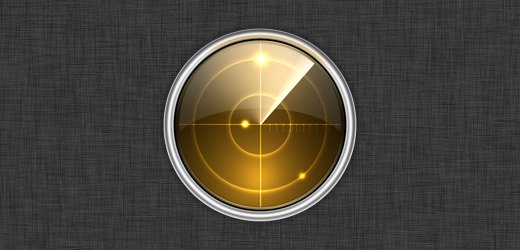 Radar Icon in Photoshop