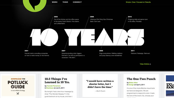 25个优秀的设计机构网站欣赏