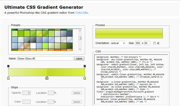 CSS Gradient Generator