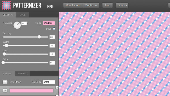 html5 patternizer