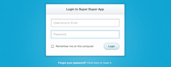 Clean & Simple Login Form