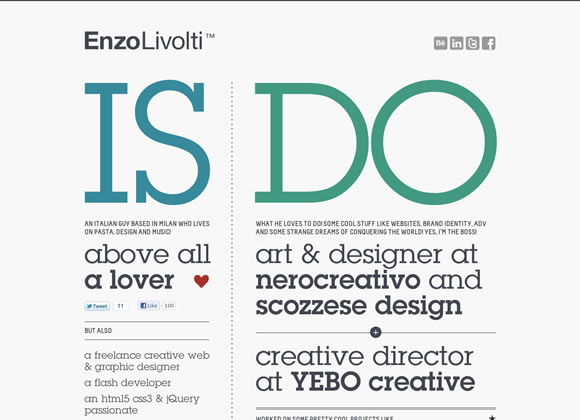 Inspiring Single Page Designs