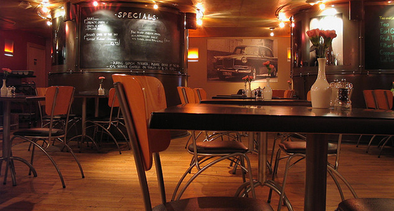 United Kingdom - quiet diner and cafe bar