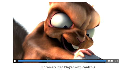 Chrome video player