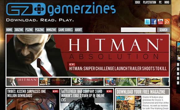 GamerZines online magazine publication