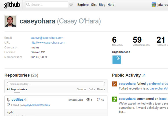 Social coding network with Github