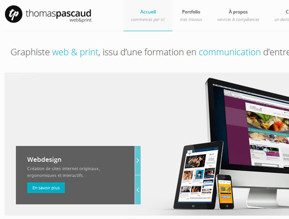 Website portfolio Thomas Pascaud
