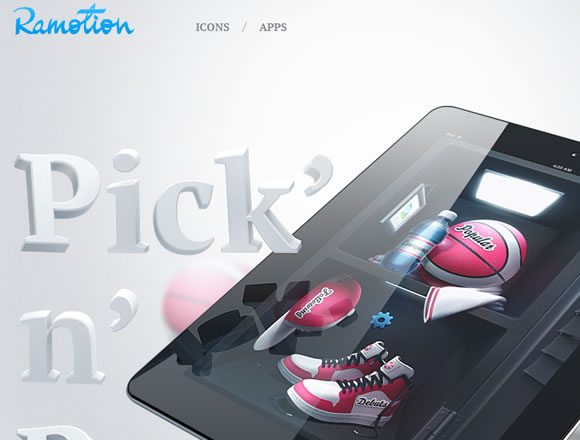 Ramotion freelance design portfolio