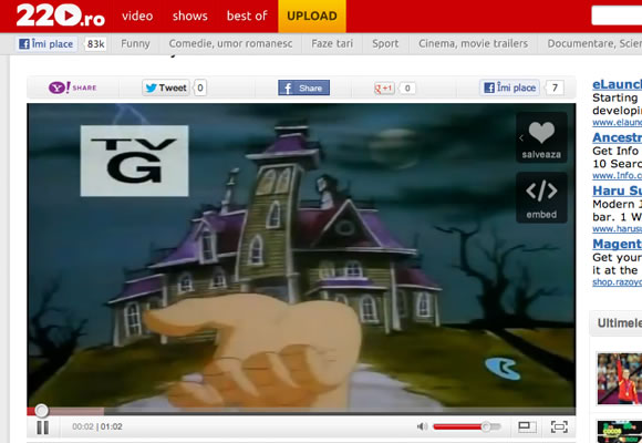 220.ro video streaming Romania