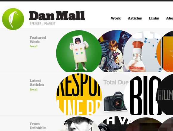 Daniel Mall interaction designer website portfolio