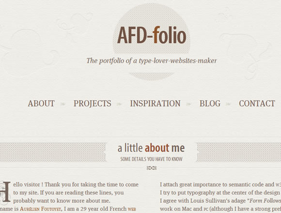 Aurelien Foutoyet France-based web designer