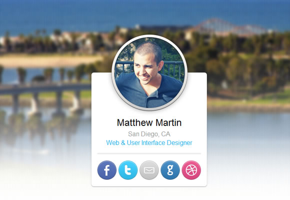 Matthew Martin portfolo website layout design
