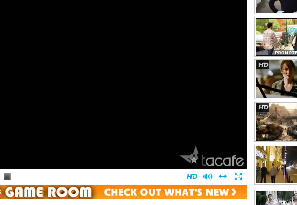 Metacafe video player user interface design