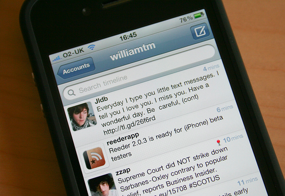 Mobile Twitter iOS iPhone App design