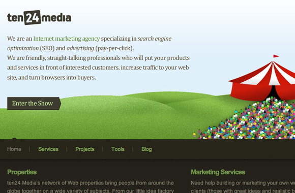 1024 Media Website layout design company