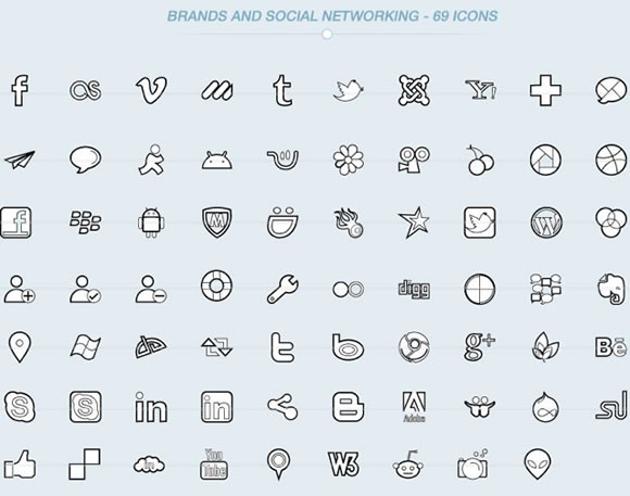 DealPixel: 500 Beautiful Outline Vector Icons