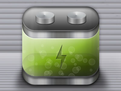 green battery icon for iPhone app