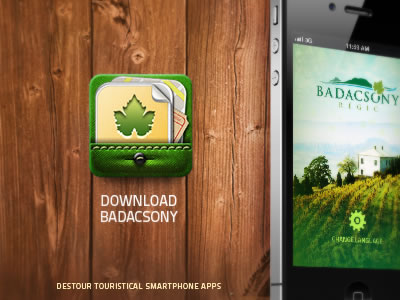iPhone app website design Badacsony