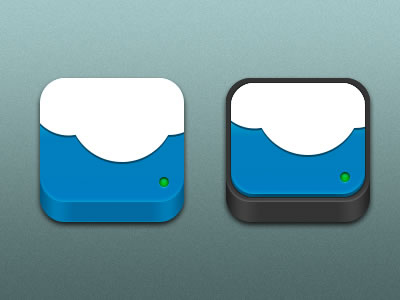 blue cloudapp iphone alternate icon design