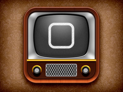 iOS television iPad iPhone icon design