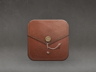 leather container case iPad app icon