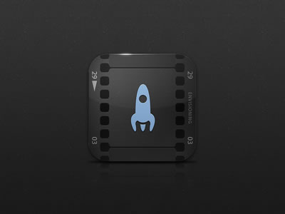 iPad iOS app icon design mobile movie recording